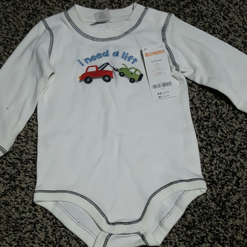 Boys 12-18 month long sleeve onsie